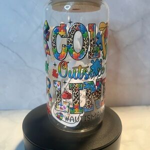 Colorful Glass Art Tumbler
